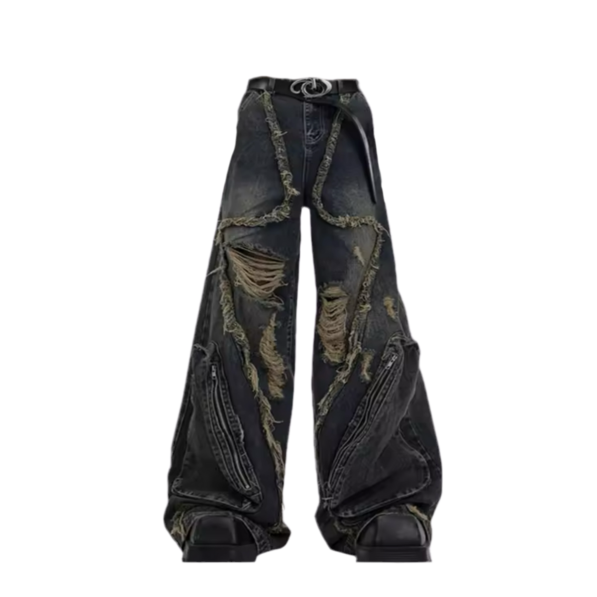 SHREDDED DENIM JEANS