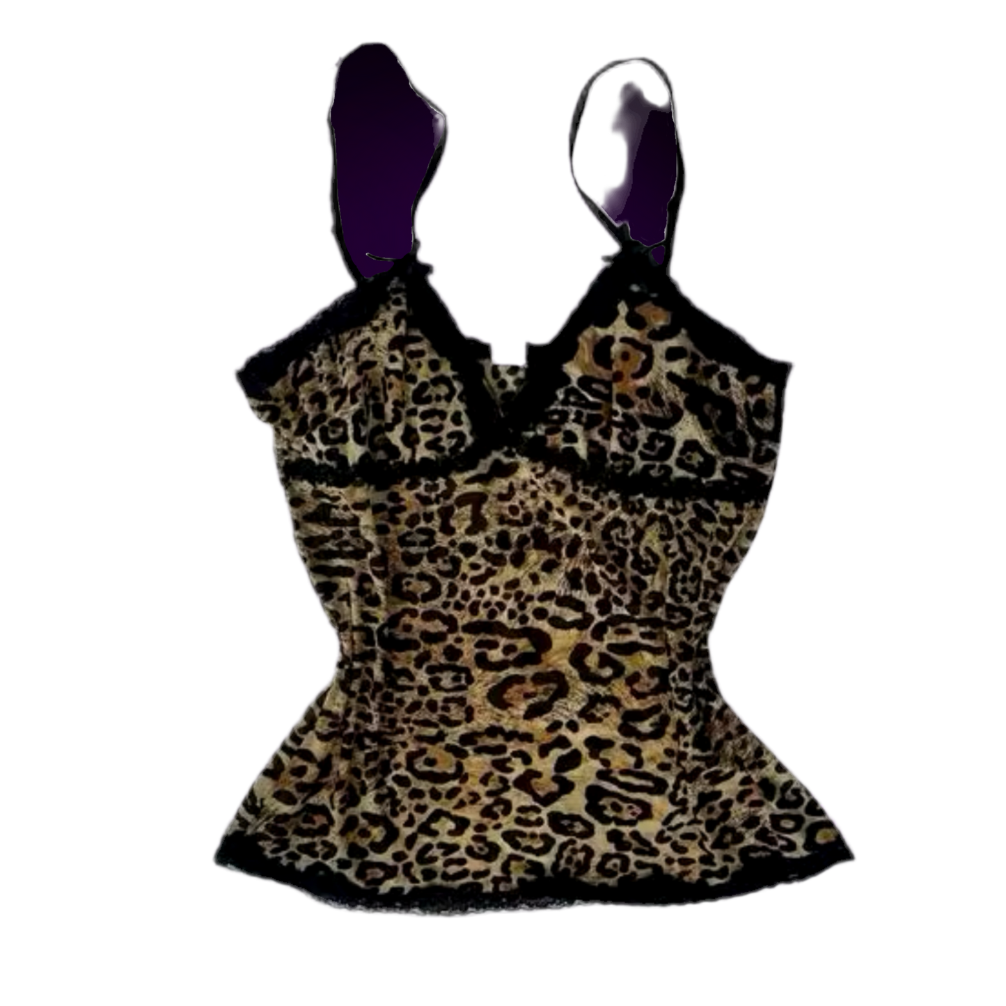 CHEETAH LACE TOP