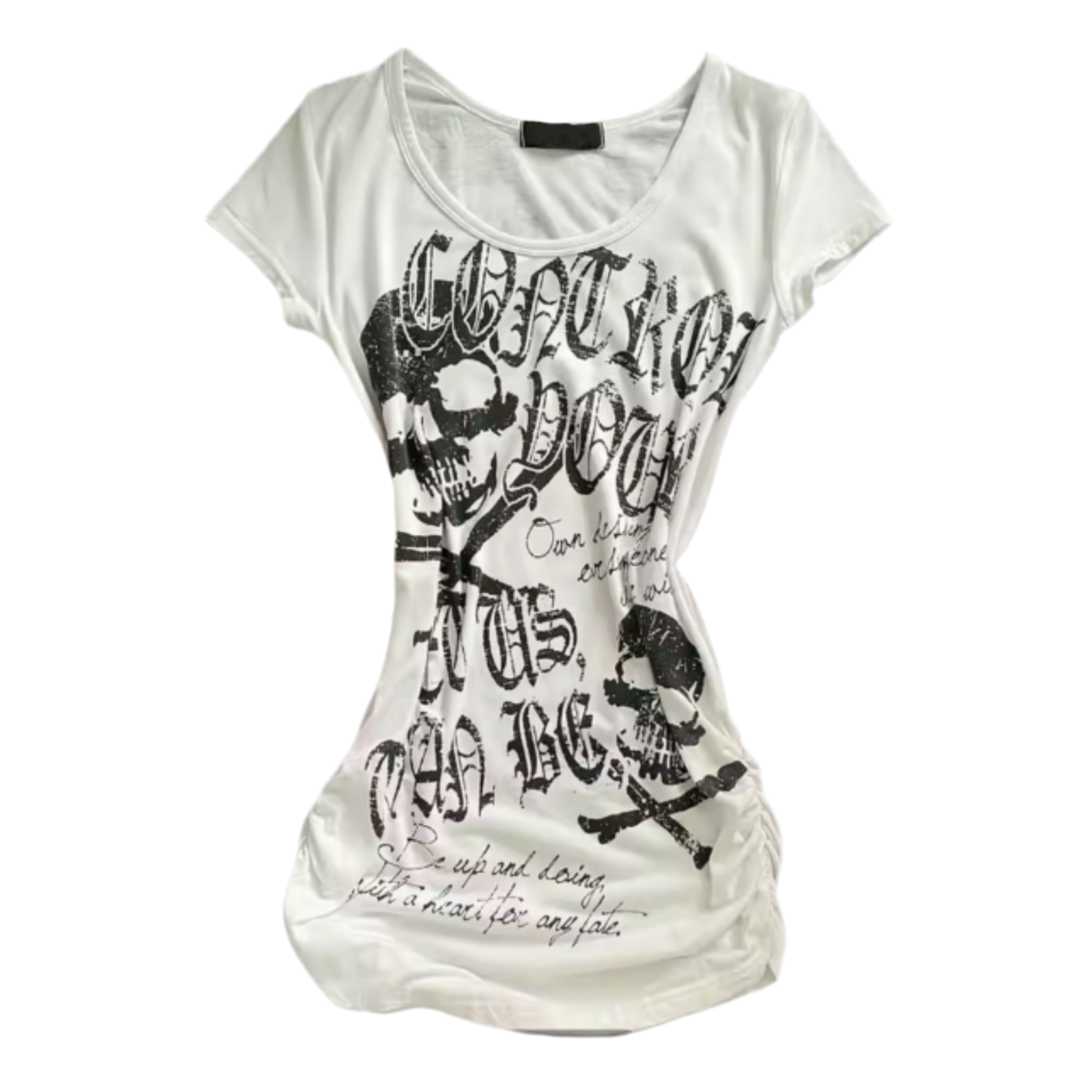 WHITE SKULL TOP