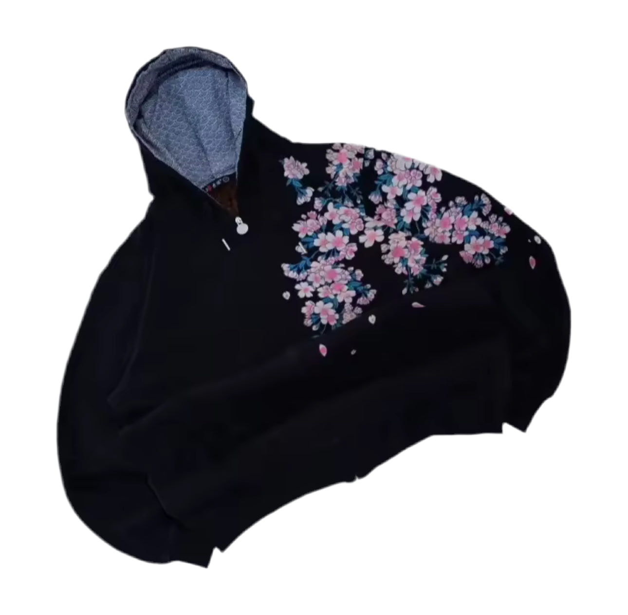 Black Floral Designed Jumper