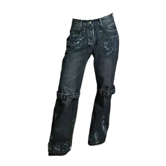 BELT DENIM JEANS