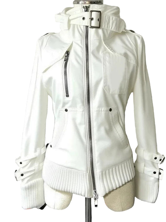 White winter suit