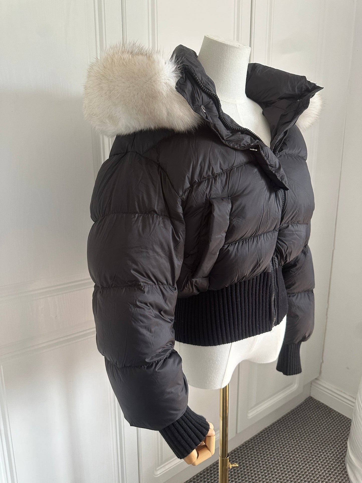 Fluffy fur winter jacket