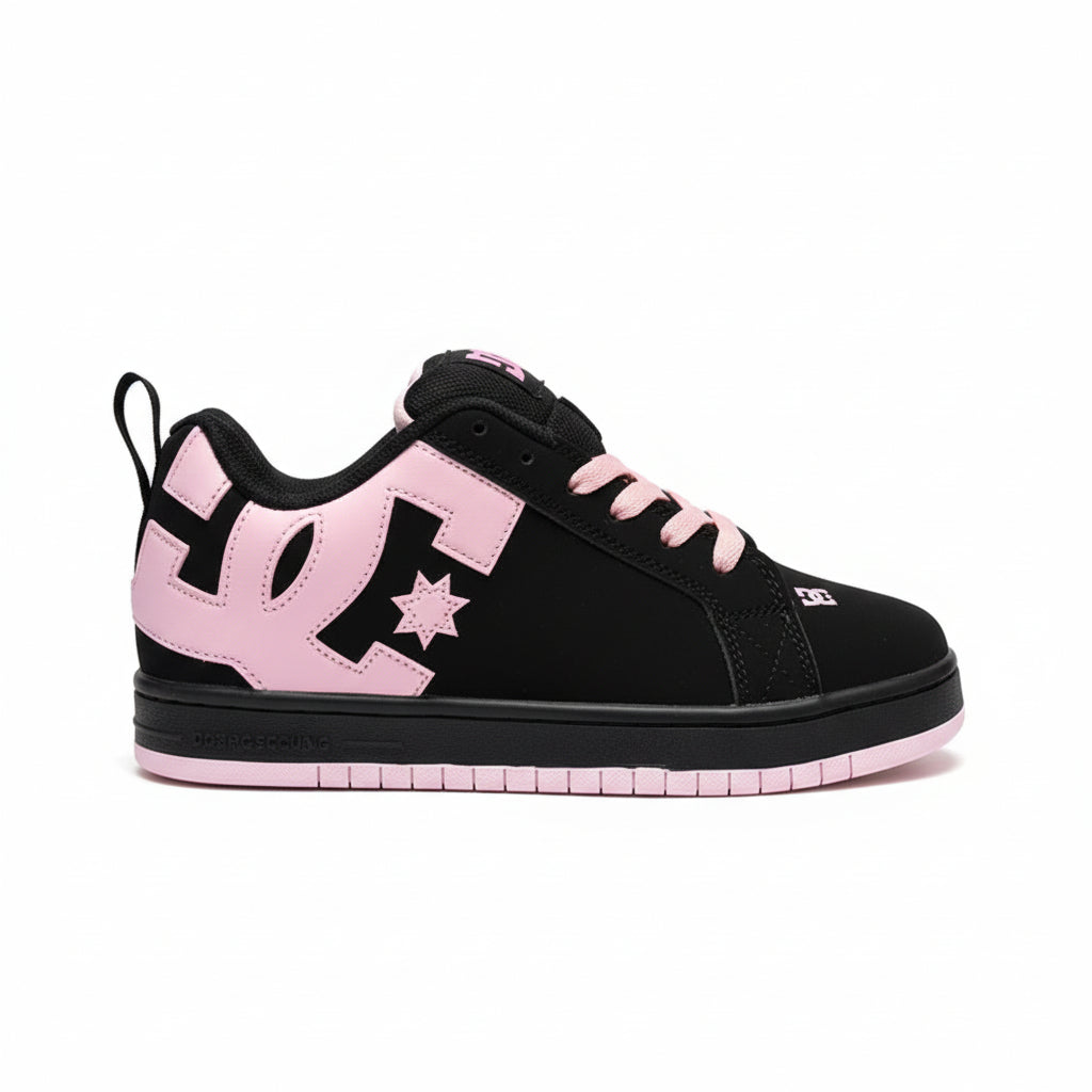 PINK AND BLACK SHOES
