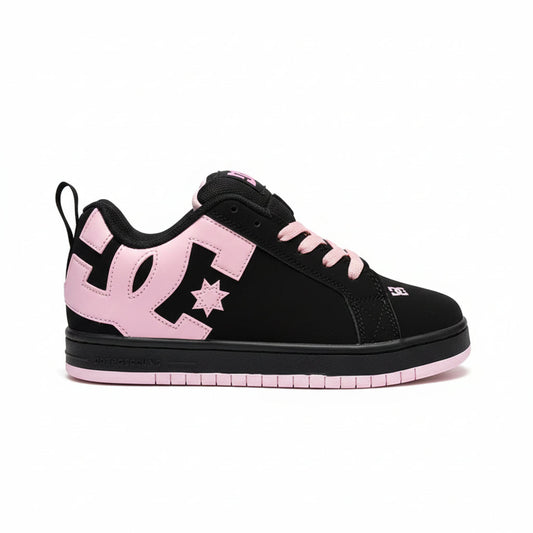 PINK AND BLACK SHOES