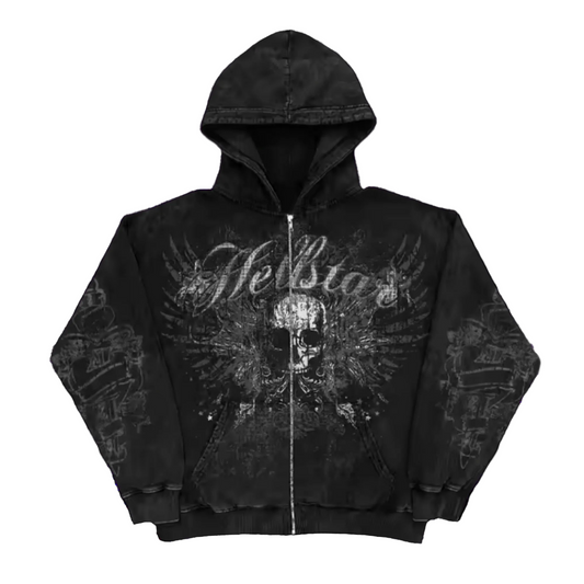 FADED HELLSTAR ZIP UP-