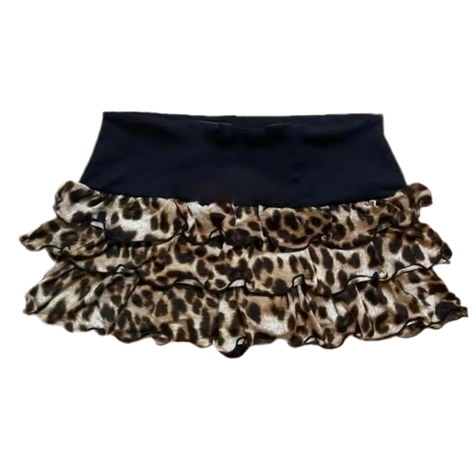 SILK CHEETAH SKIRT