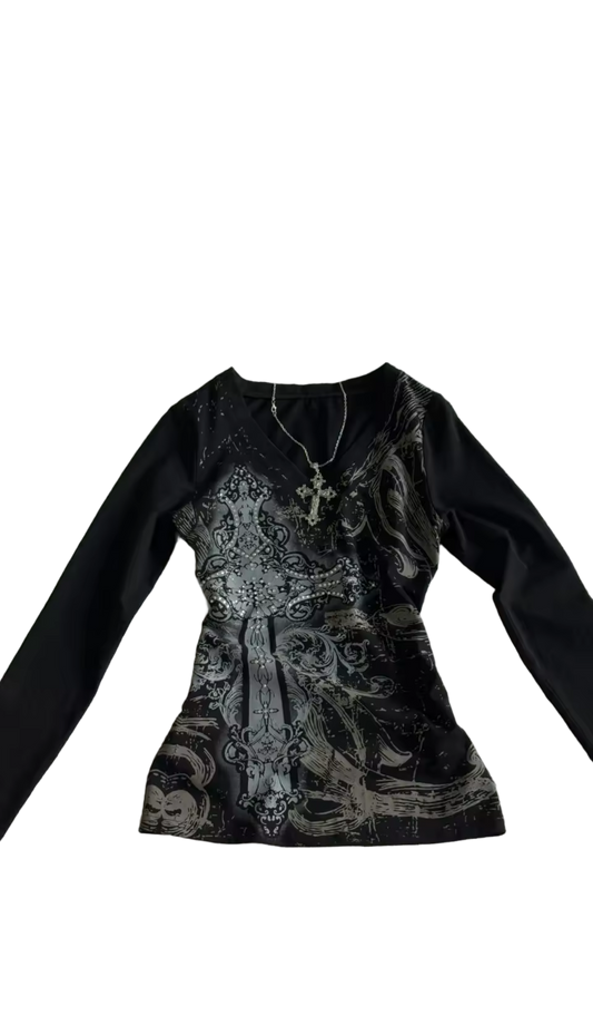 vintage cross top