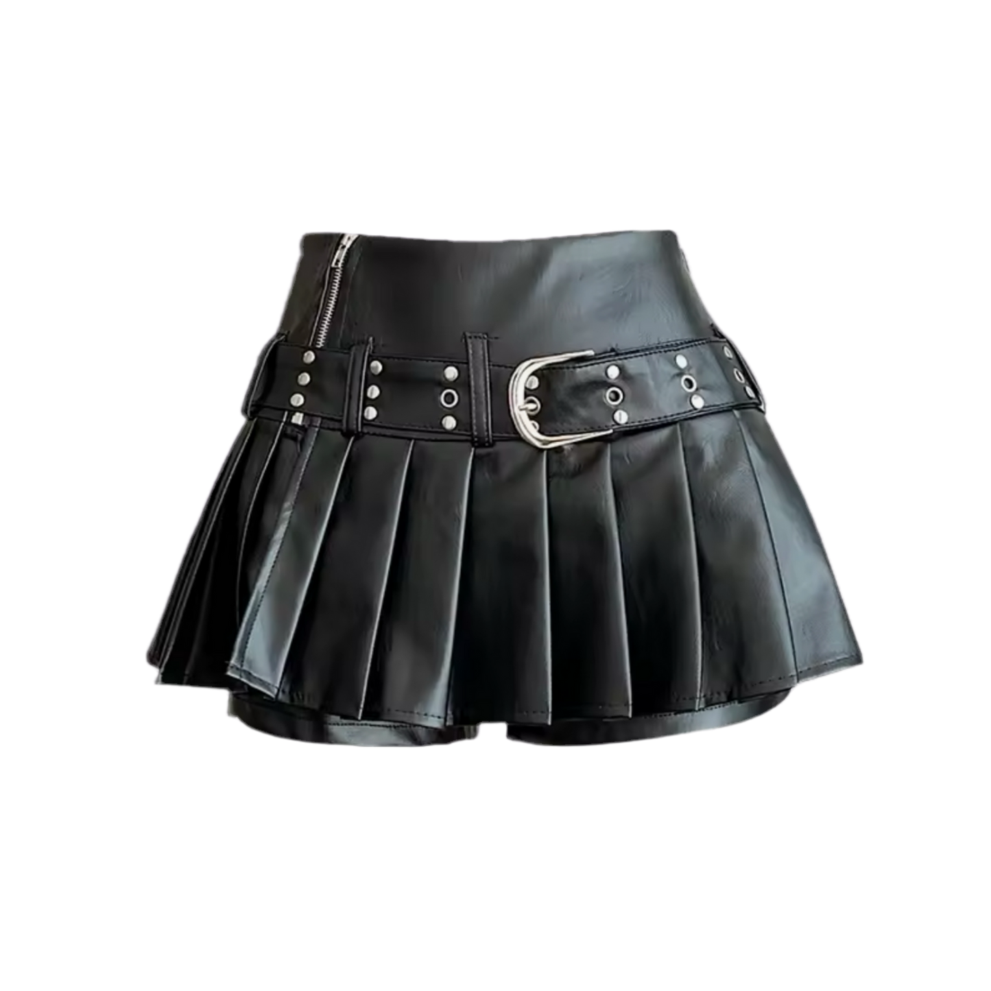 BELT LEATHER SKIRT